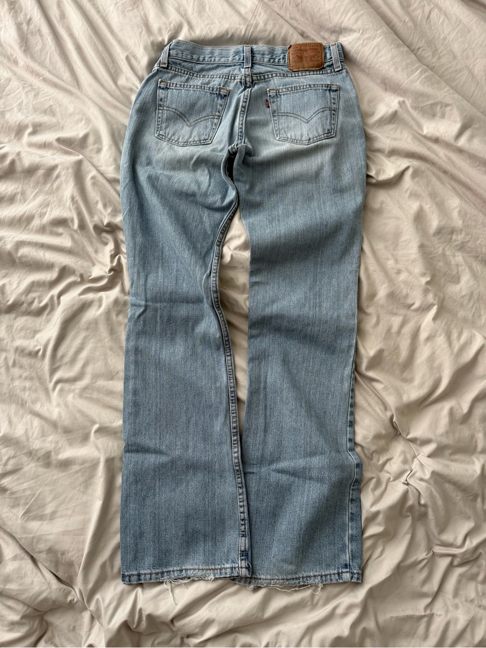 Levi’s 518 Superlow Vintage Y2K USA Light Wash Bootcut Jeans Sz 7 Long